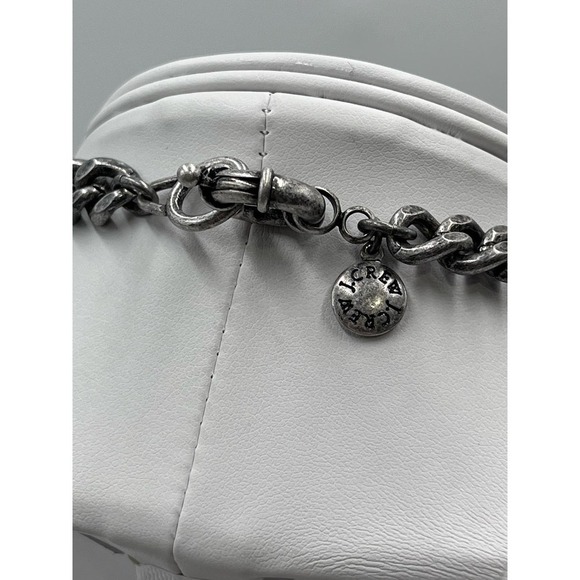 J. Crew Vintage Faceted Gray Rhinestones Chunky Chain Statement Neckace - Picture 10 of 15
